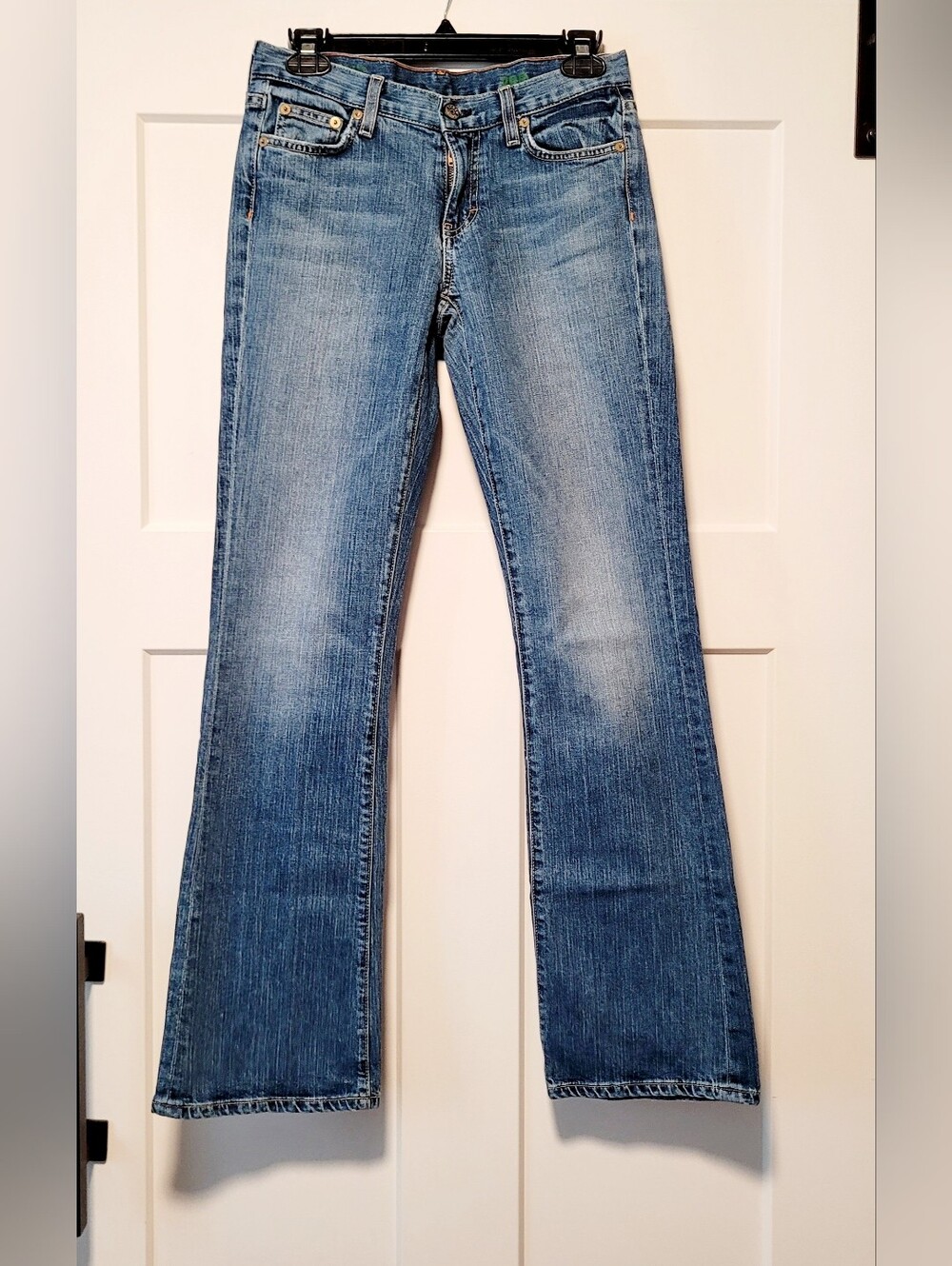 Womens J Crew Boot Cut Jeans Size 28R / 31L  Blue Denim Country 90s Classic